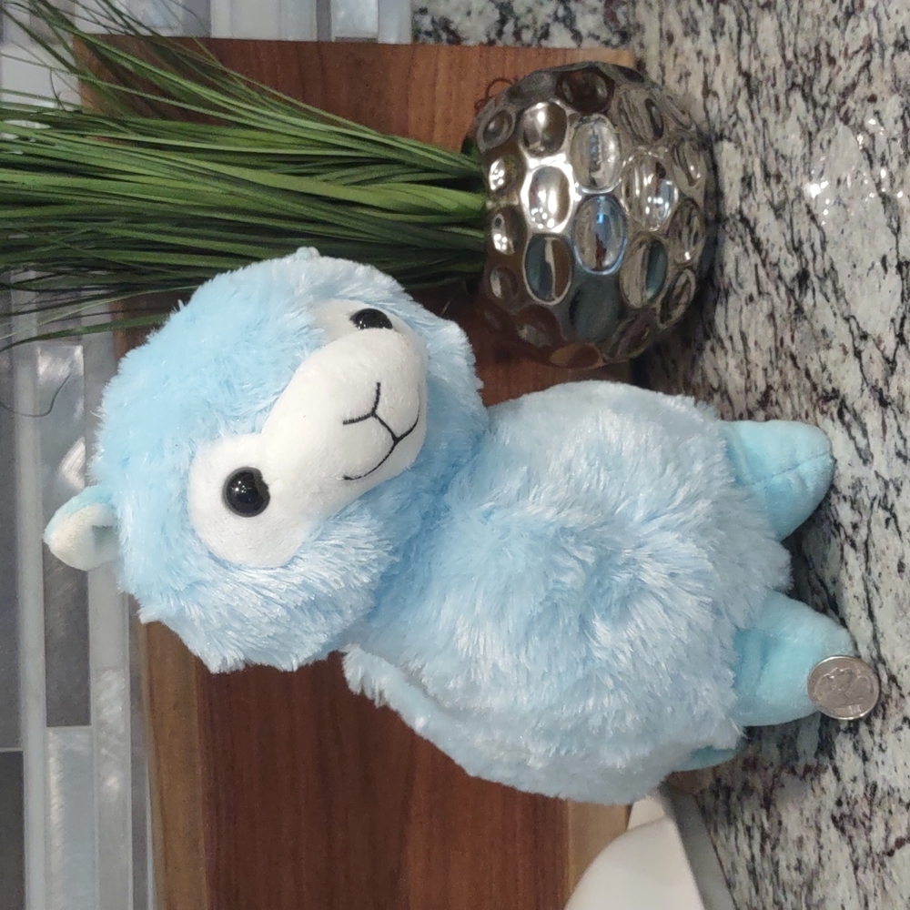 Powder blue llama, alpaca, baby shower, gift,  stuffed animal
